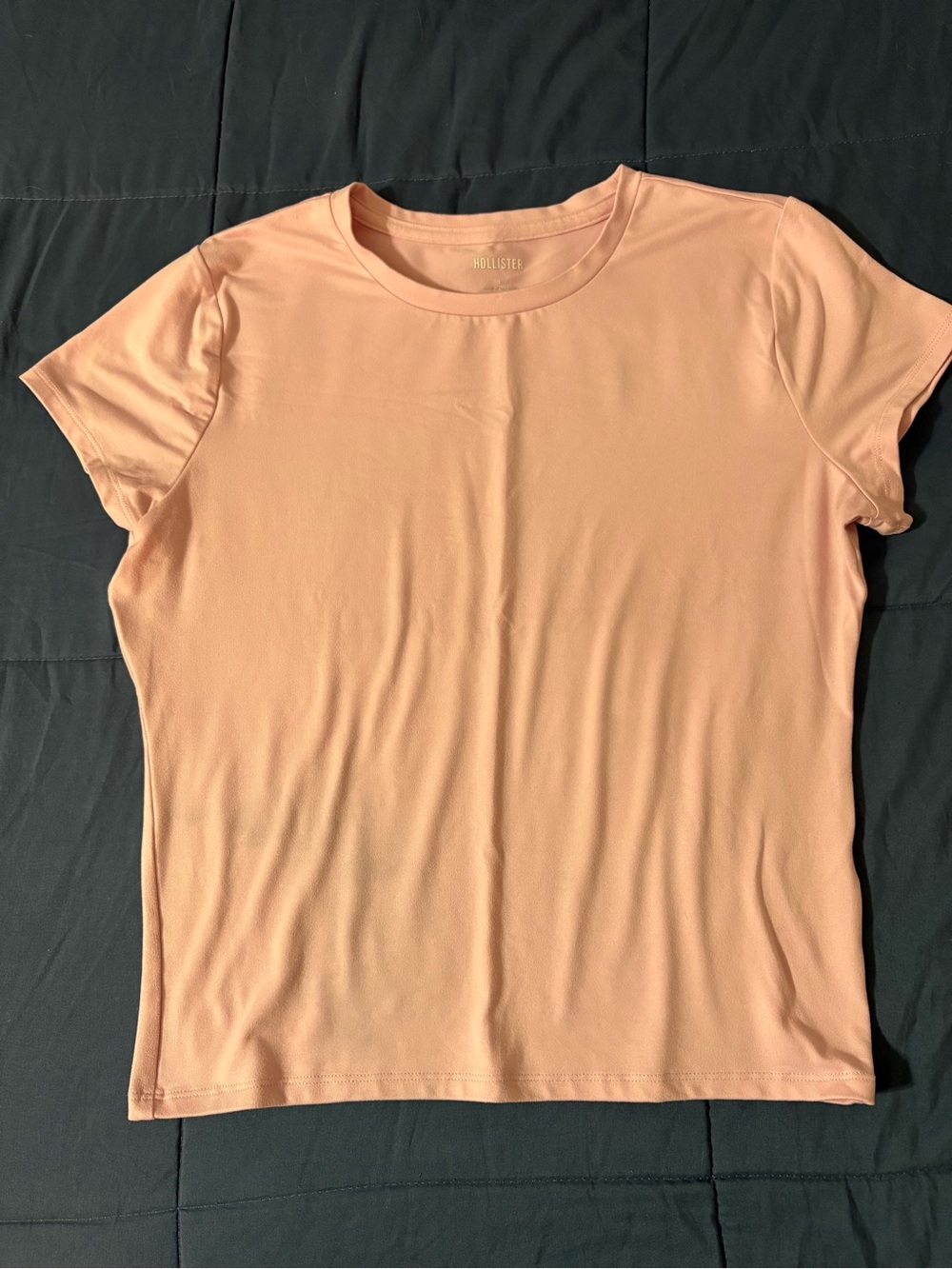 Hollister Women's Crewneck Short Sleeve Top - light pink